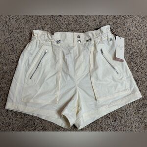 Brand New With Tags High-Waisted Shorts with Zipper Pockets